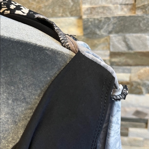 Connected Black and White Paisley Cardigan with Dress - Picture 9 of 13